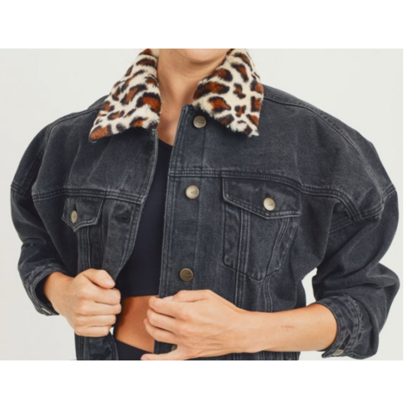 Buy online Fur Collar Crop Denim Jacket from jackets and blazers and coats  for Women by Bossifybe Your Own Boss for 649 at 66 off  2023  Limeroadcom